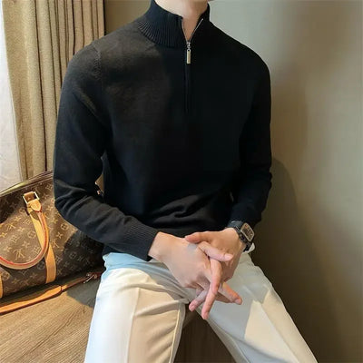 Gilles™ | Men's Zipper Turtleneck Sweater